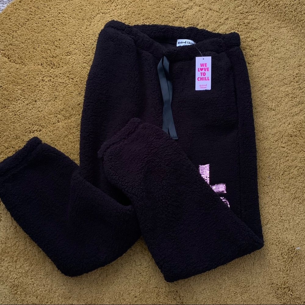 Fuzzy pj pants